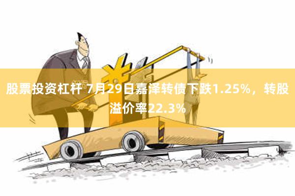 股票投资杠杆 7月29日嘉泽转债下跌1.25%，转股溢价率22.3%