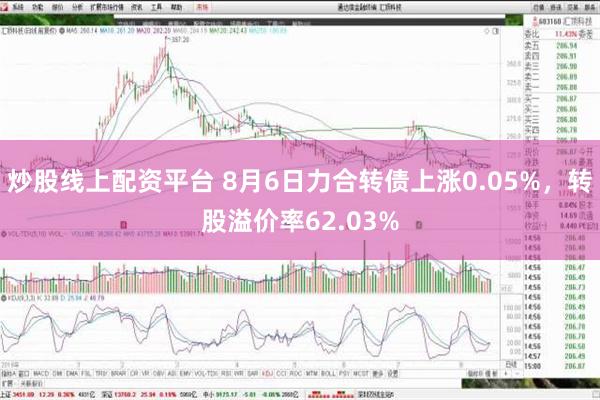 炒股线上配资平台 8月6日力合转债上涨0.05%，转股溢价率62.03%