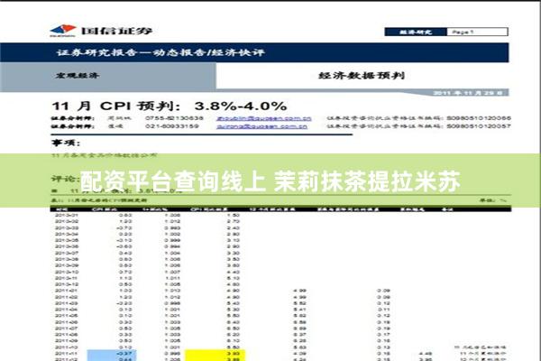 配资平台查询线上 茉莉抹茶提拉米苏